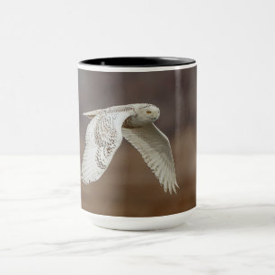 Tasse Chouette neige en vol