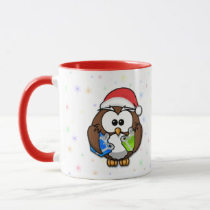 Tasse Chouette père Noël