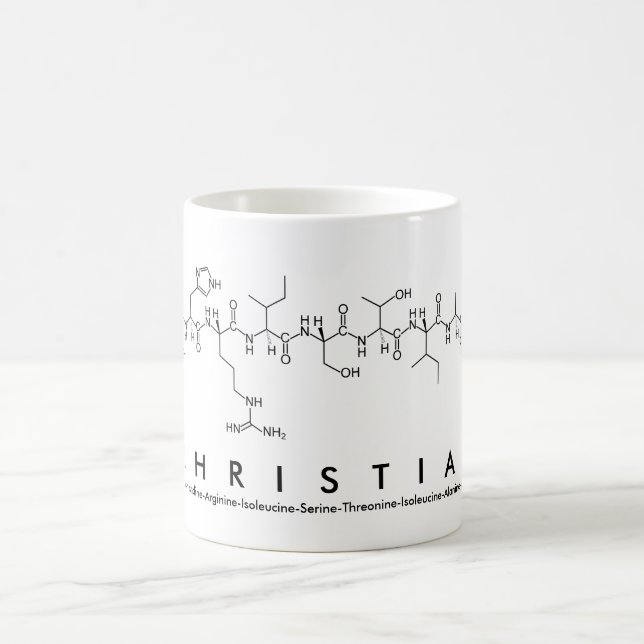 Tasse chrétienne de nom de peptide (Centre)