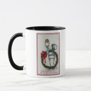 Tasse ChristmasKid Holding Wreath Knocking