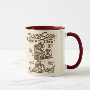 Tasse Cinema Scope Classic Retro Hollywood Camera Hollyw