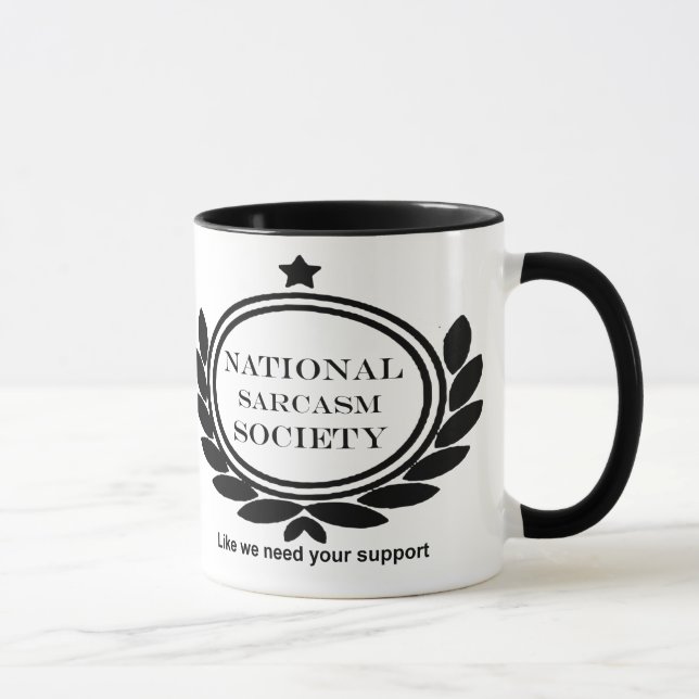 Tasse Citation de l'Humour de la Société nationale de sa (Droite)