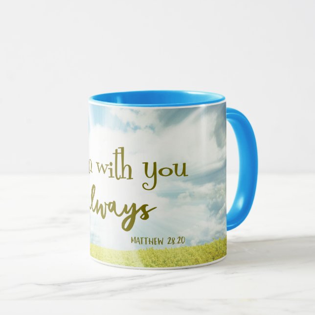 Tasse Citation de Verse Bible réconfortante (Devant droit)