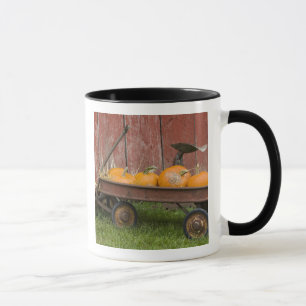 Tasse Citrouilles dans un vieux chariot