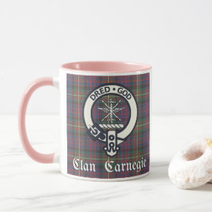 Tasse Clan Carnegie Crest Tartan