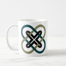 Tasse classique à X entrelacés