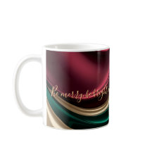 Tasse classique au graphique abstrait élégant