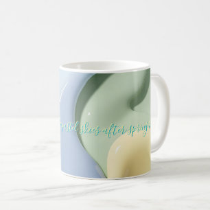 Tasse classique au graphique abstrait élégant