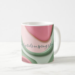 Tasse classique au graphique abstrait élégant