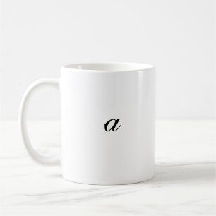Tasse classique avec la lettre "A", 11 oz