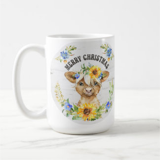 Tasse classique de 15 oz de vache des Highlands de