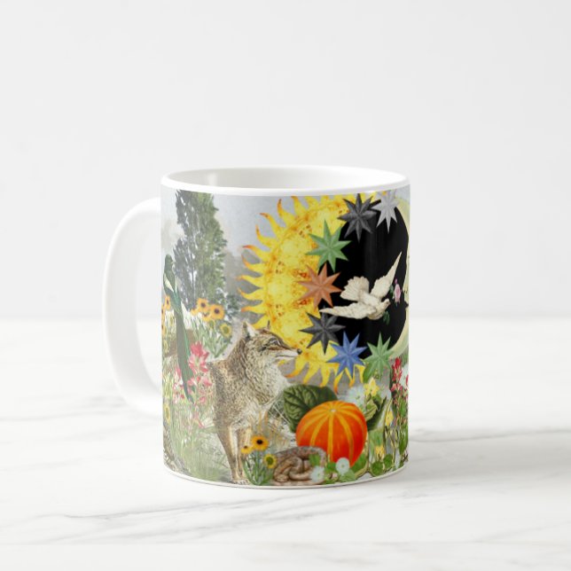 Tasse classique de café d'éclipse solaire (Devant gauche)