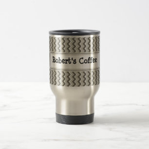 Tasse classique de voyage de Chevron d'ondulation