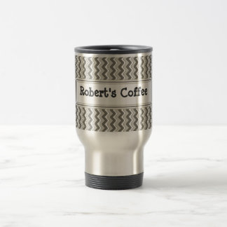 Tasse classique de voyage de Chevron d'ondulation
