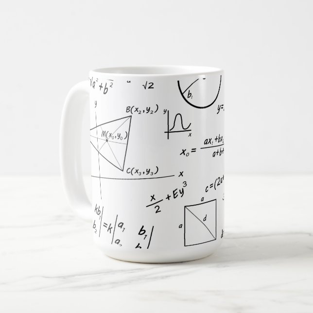Tasse classique en tableau blanc (Devant gauche)