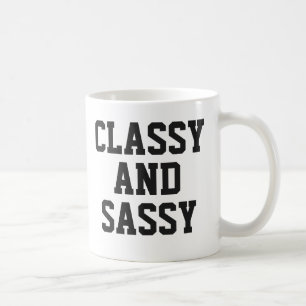 Tasse classique et sassy   Tasse Humour rose