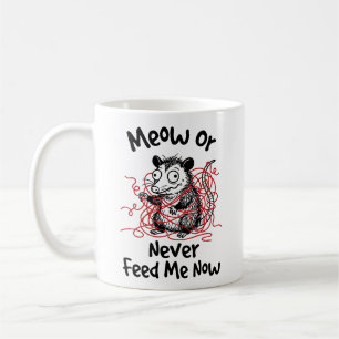Tasse Classique Funny Meow pour les Amoureux du Ca