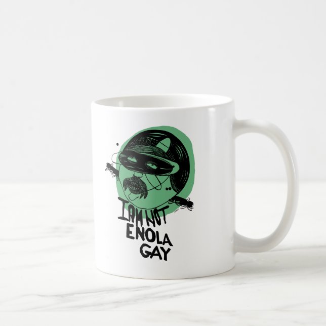 Tasse classique gaie d'Enola - vert (Droite)