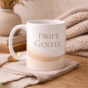 Tasse classique Lignes de dune neutres, 11 oz