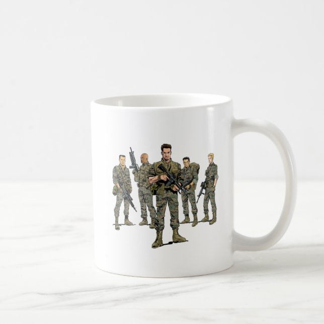 Tasse classique - marines et logo de "retour de (Droite)