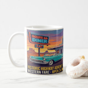 Tasse Classique Route 66 Graphique de voie routièr