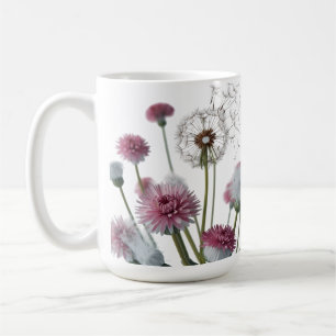 Tasse classique vibrante papillon blanc violet 15