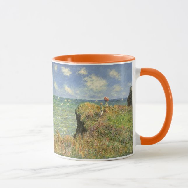 Tasse Cliff Walk à Pourville par Claude Monet (Droite)