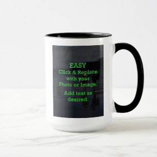 Tasse Cliquez et remplacez facilement l'image pour créer