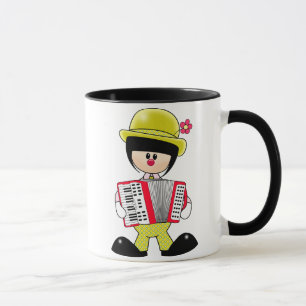 Tasse Clown Girly mignon avec Accordian