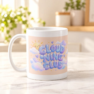 Tasse Club Cloud Nine à typographie gonflée