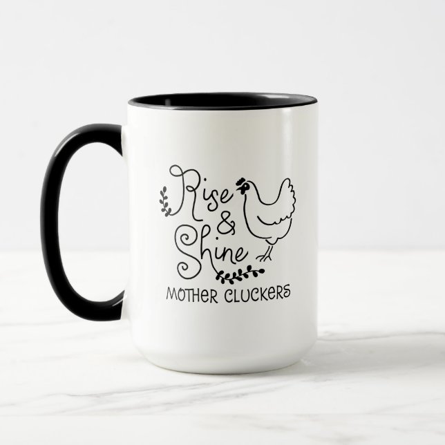 Tasse Cluckers Mère Montée et brillante (Gauche)