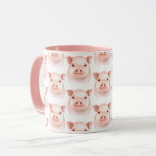 Tasse Cochonnet Mignon Rose Porc Ferme de Campagne