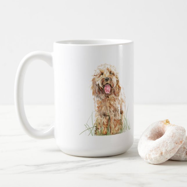 Tasse Cockapoo, Cadeau pour amateur de chiens, Tas (Avec donut)