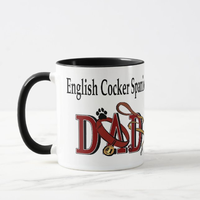 Tasse Cocker anglais Spaniel DAD Cadeaux (Gauche)