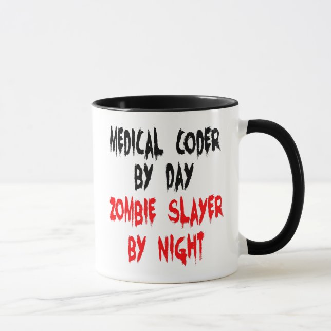 Tasse Codeur Médicale Zombie (Droite)
