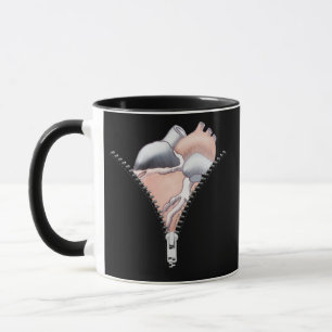 Tasse Cœur à fermeture éclair