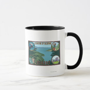 Tasse Coeur D'Alene, IdahoScenic Travel Poster