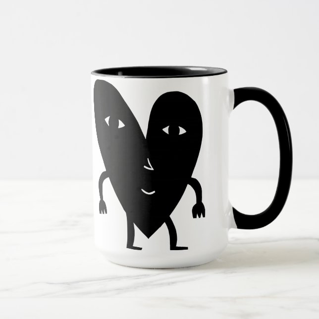 Tasse Coeur heureux de soleil de bonheur (Droite)