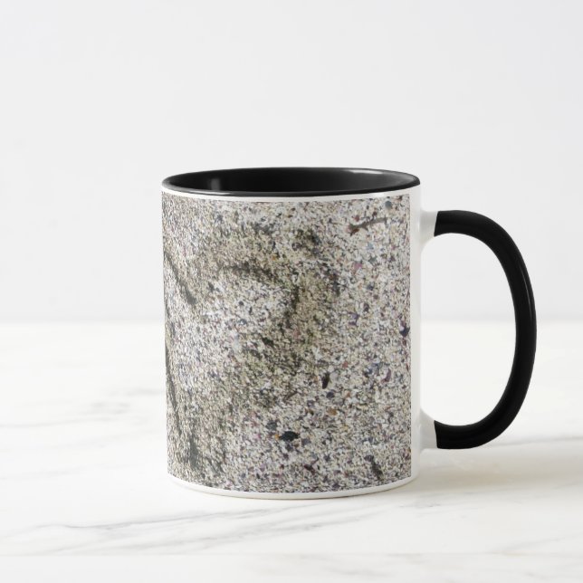 Tasse Coeur romantique en photo de sable (Droite)