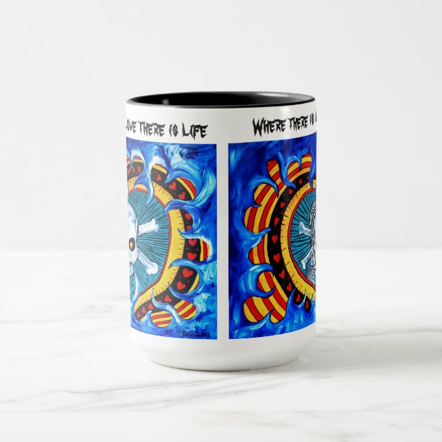 Tasse Coeurs et crânes (Centre)