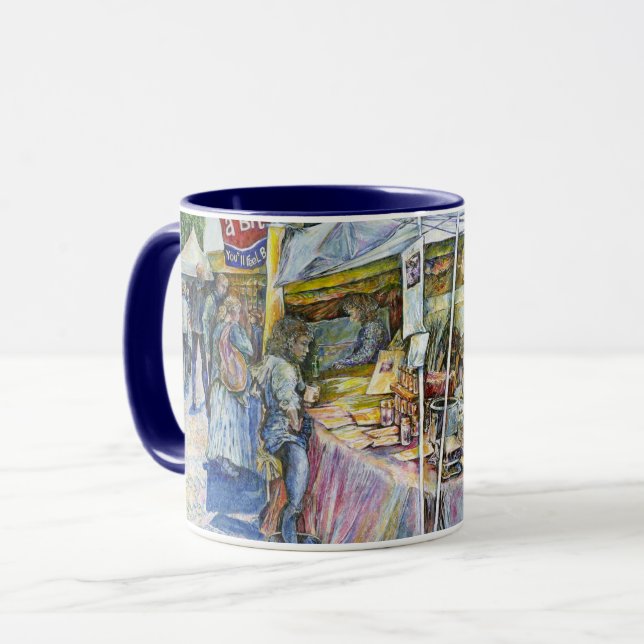 Tasse Coin de Flying Pig Farm et Wine a Bit. (Devant gauche)