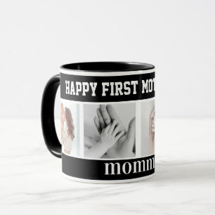 Tasse collage photo mignon pour la première fête d