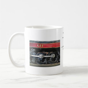 Tasse collectable de N&W 611 avec un poème