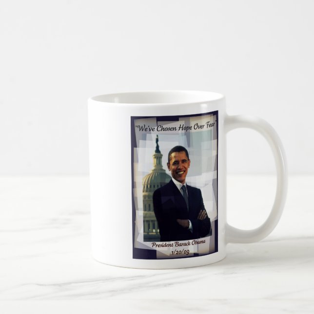 Tasse collectable du jour d'inauguration d'Obama (Droite)