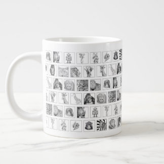 Tasse Collection Animaux au Crayon - Carreaux Hori