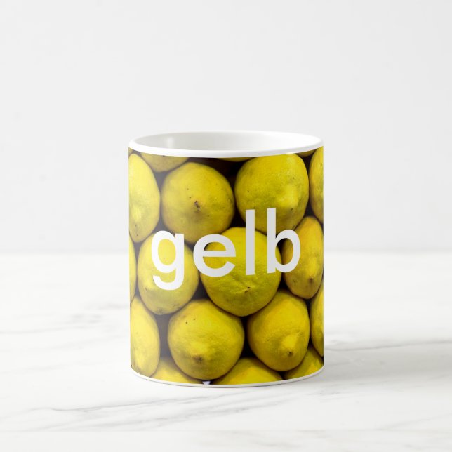 tasse : colore le jaune allemand (le gelb) (Centre)