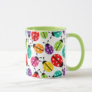 Tasse Coloré mignon Lady Bug Motif sans joint