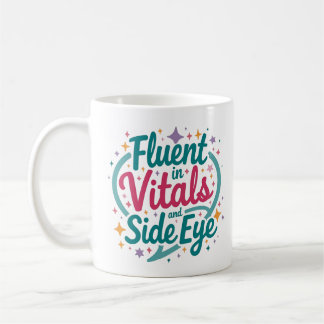 Tasse colorée « Courant dans les signes vitaux et