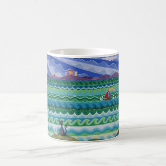 Tasse colorée de conception de chat par Soozie