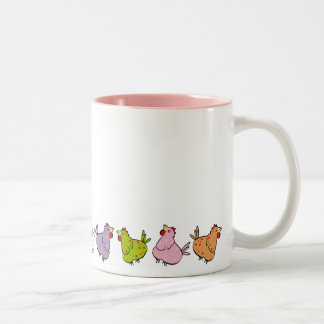 Tasse colorée de poulet